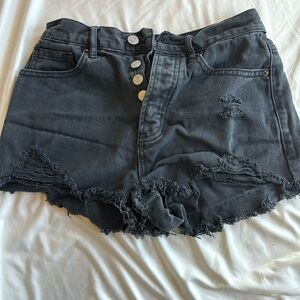 PACSUN vintage high rise black shorts